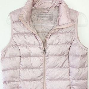 Eddie Bauer Dusty Pink Puffer Down Vest.